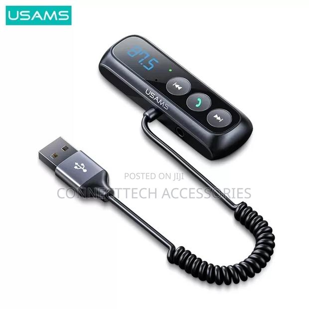 USAMS BT5.0 Car FM Transmitter Modulator Digital Display Aux - thumbnail 3