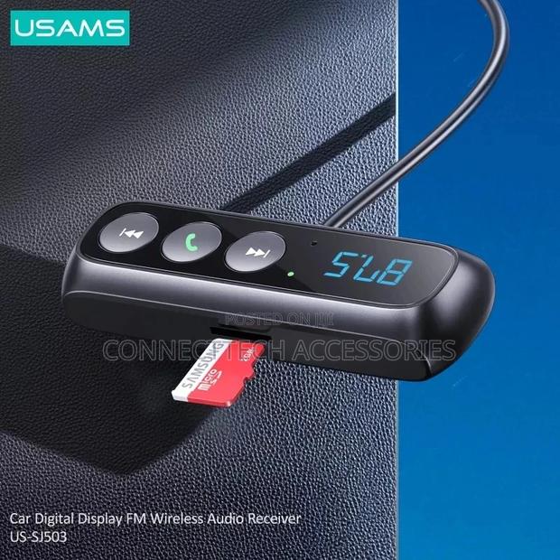 USAMS BT5.0 Car FM Transmitter Modulator Digital Display Aux - thumbnail 4