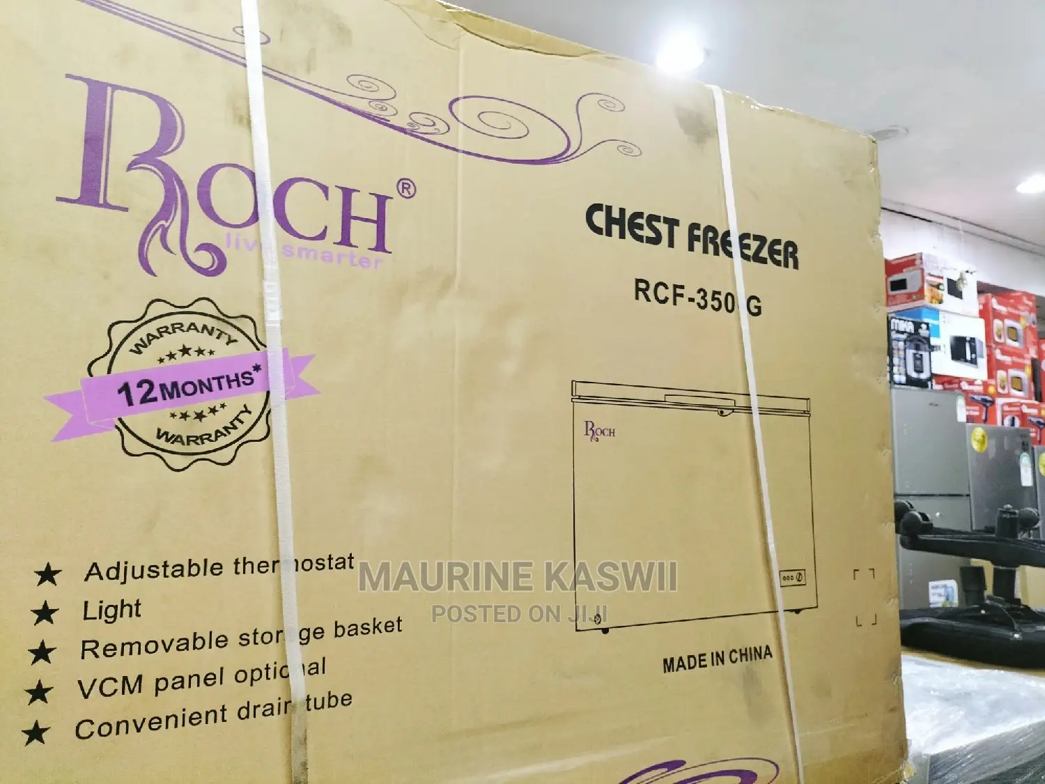 Roch Chest Freezer 282L