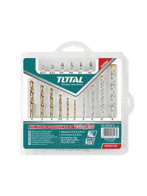 TOTAL Drill Bits and Screwdriver Bits Set 16pcs (TACSD3165)