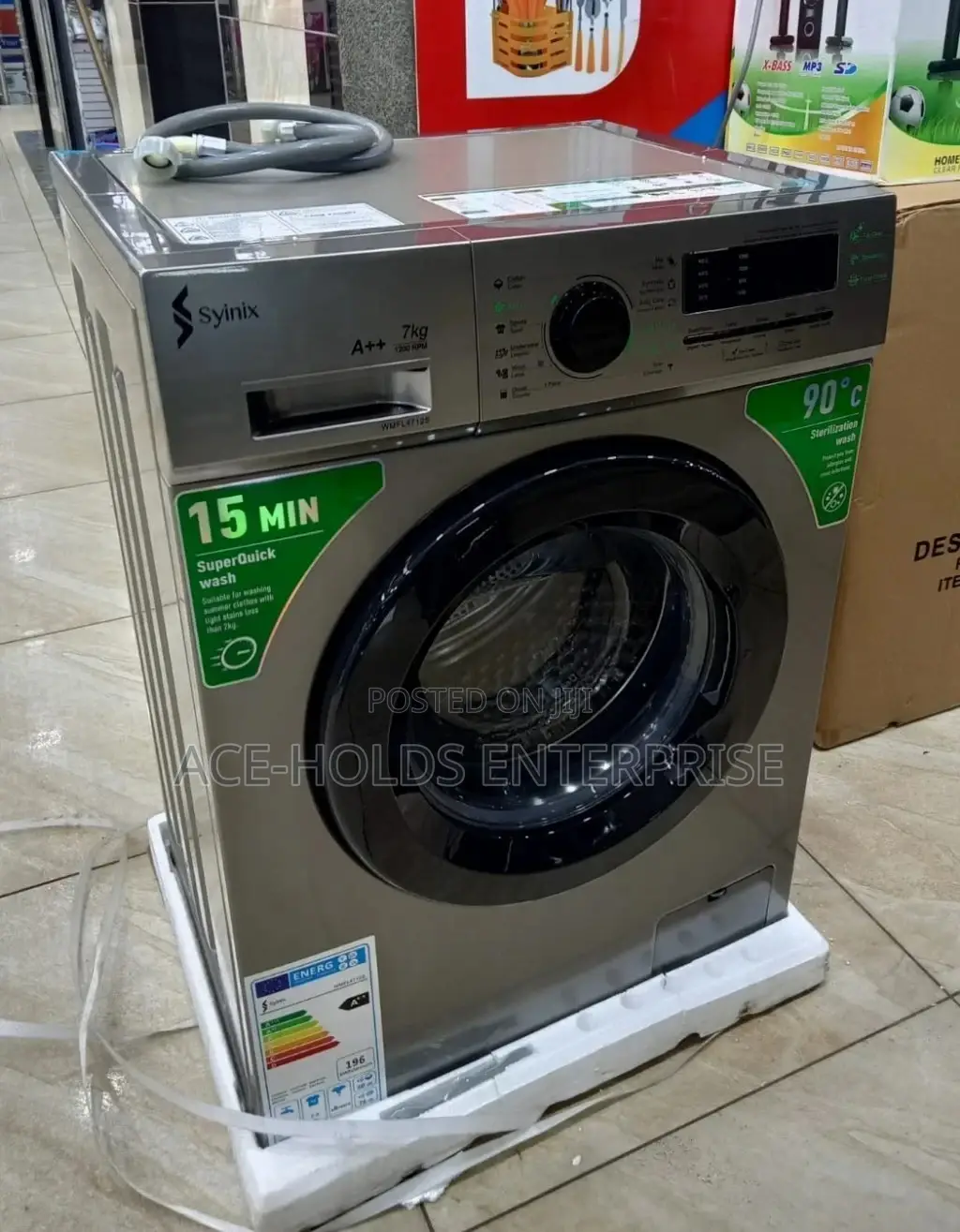 Brand New 8kgs Front Load Syinix Washing Machine