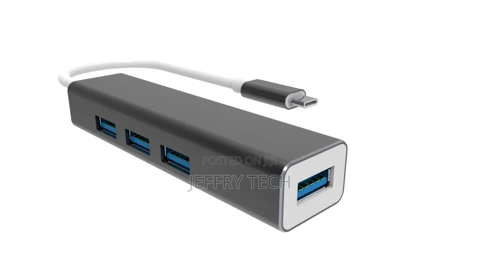 Aluminum Shell USB-C to 4-Port USB 3.0 Hub
