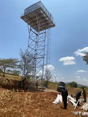 Mild Steel Tank and Steel Tower Alluminium Painted