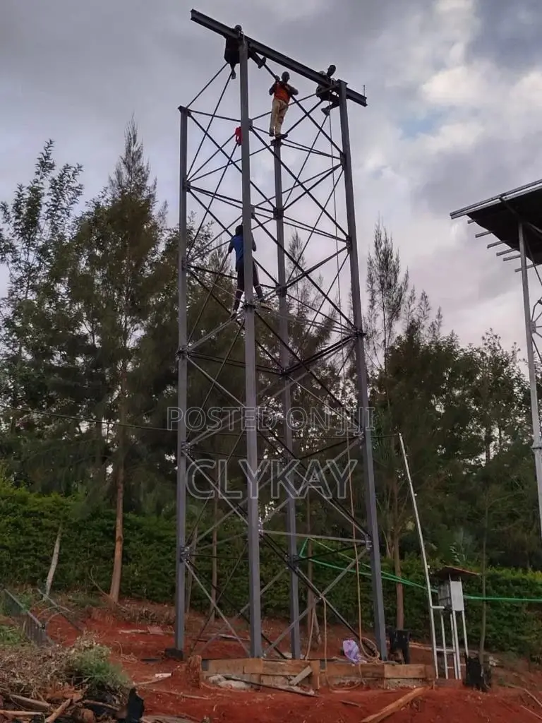 Aluminum Painted Mild Pressed Steel Tank and Steel Tower