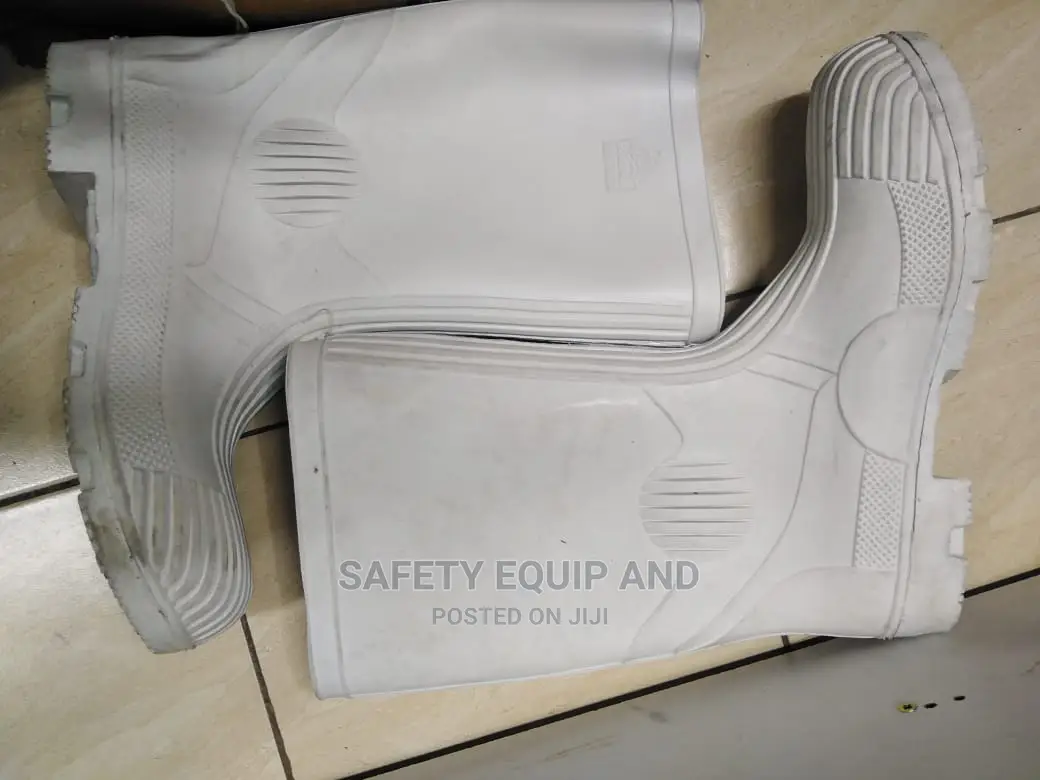 White Safety Steel Toe Gumboots