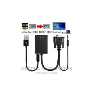 Generic VGA to HDMI Converter Adapter Cablewithaudiooutput - thumbnail 2