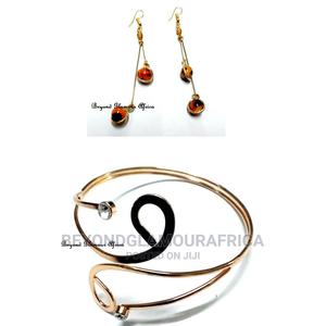 Womens Armlet Earrings Jewelry Set - thumbnail 2