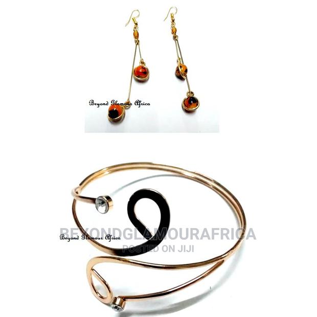Womens Armlet Earrings Jewelry Set - main view