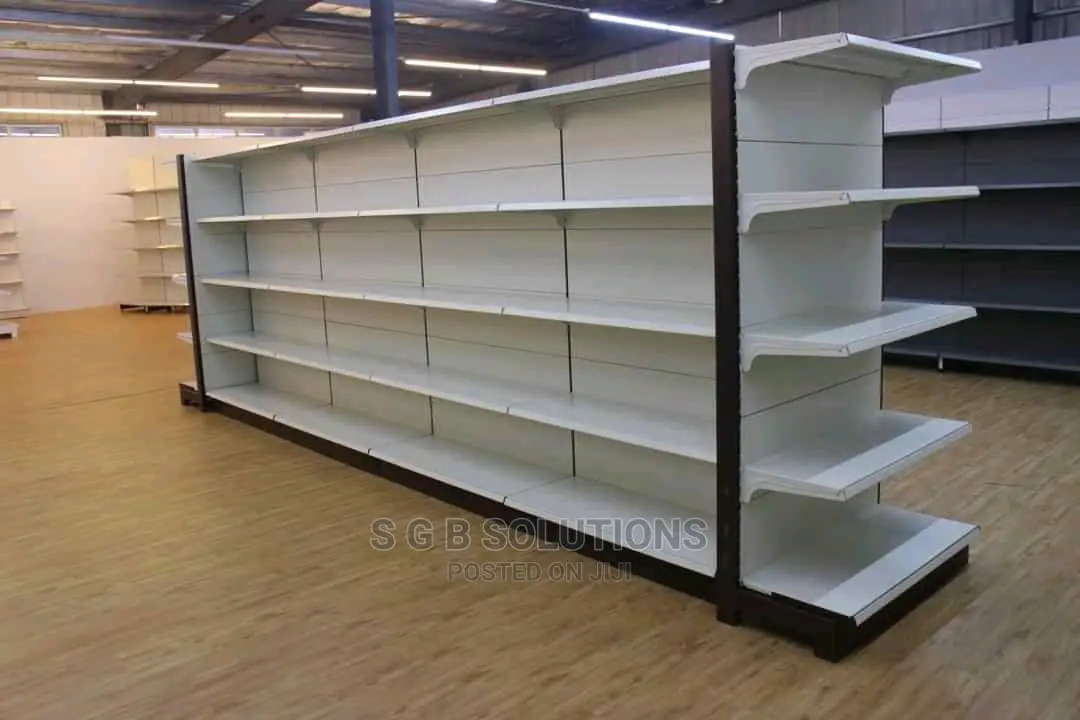 Used Clean Supermarket Shelves