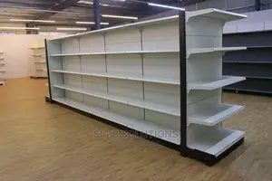 Used Clean Supermarket Shelves