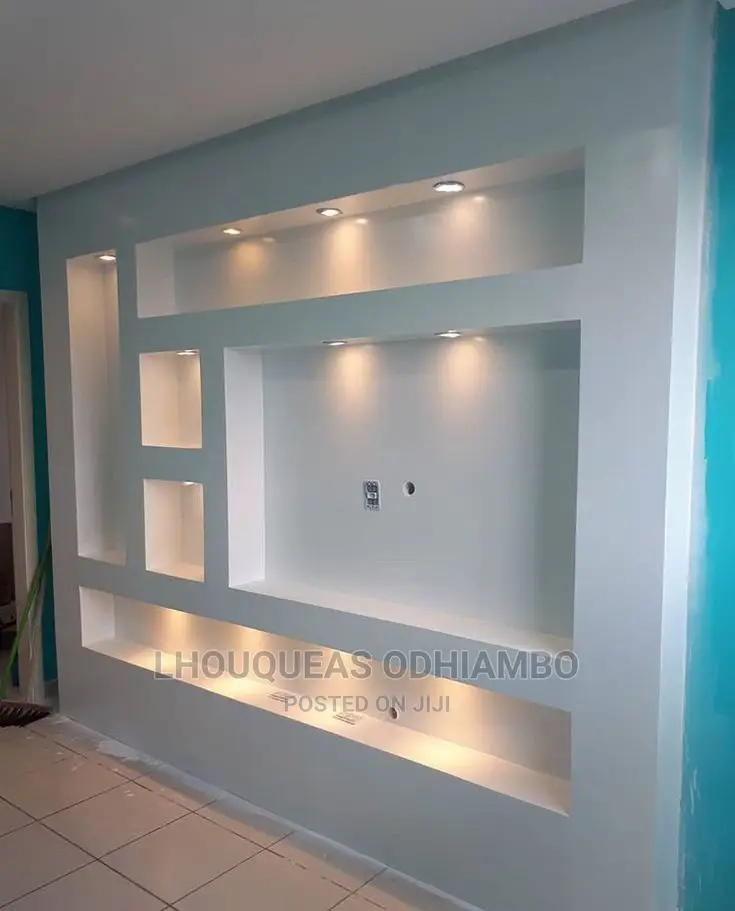 Gypsum Wall Unit TV Niche