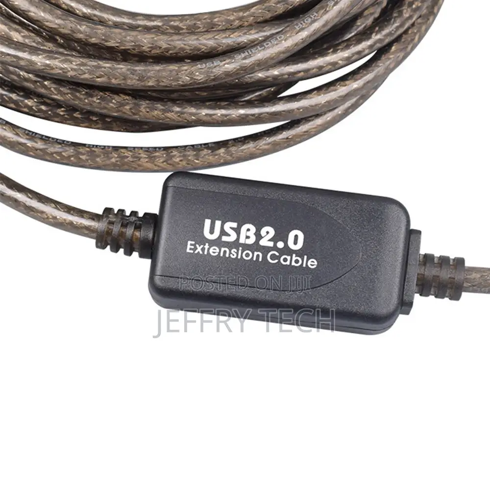 Active USB 2.0 Printer Cable 15M With Amplifier Amp Ferr