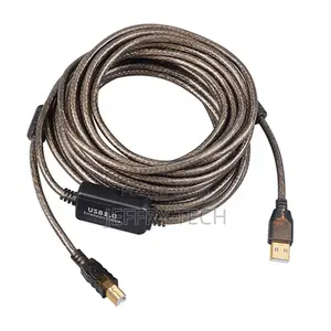 Active USB 2.0 Printer Cable 15M With Amplifier Amp Ferr