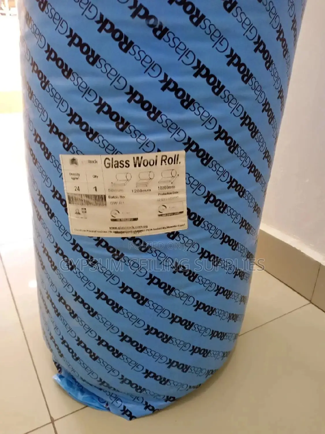Fiberglass Insulation Blanket 12m*1.2m*50mm