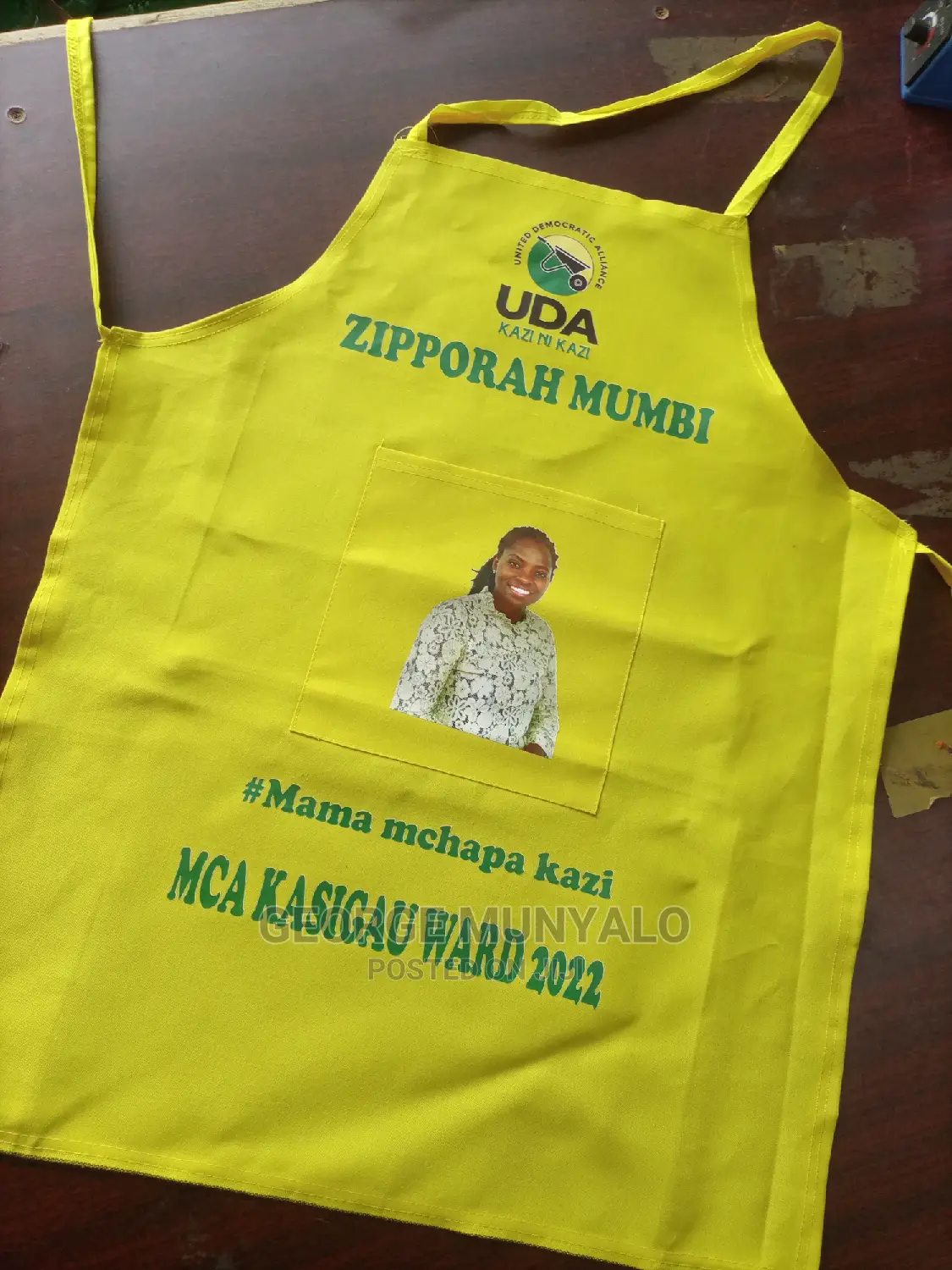 Yellow Campaign Aprons