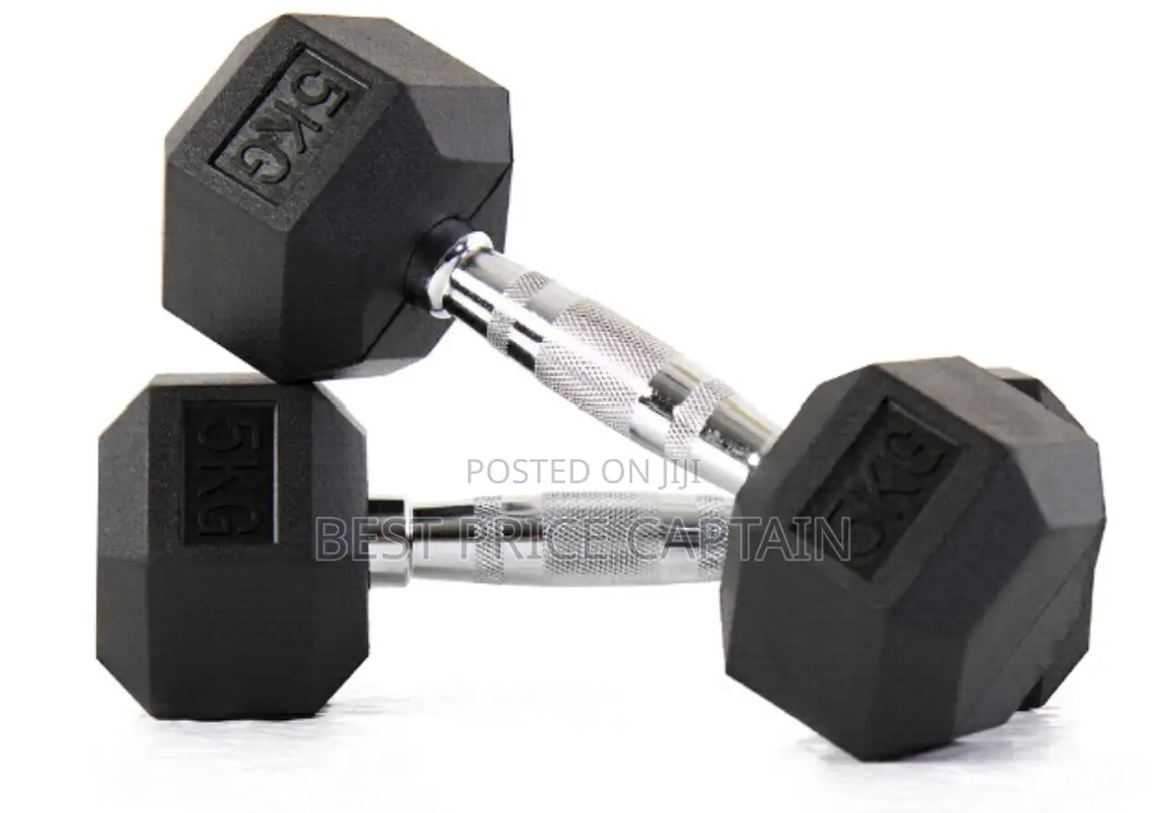 5kg Hexagonal Dumbells