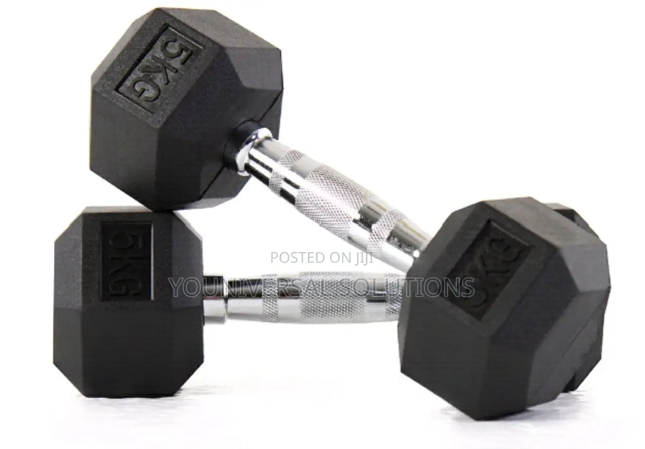 5kg Hexagonal Dumbells