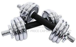 10kgs Chrome Dumbells - thumbnail 2