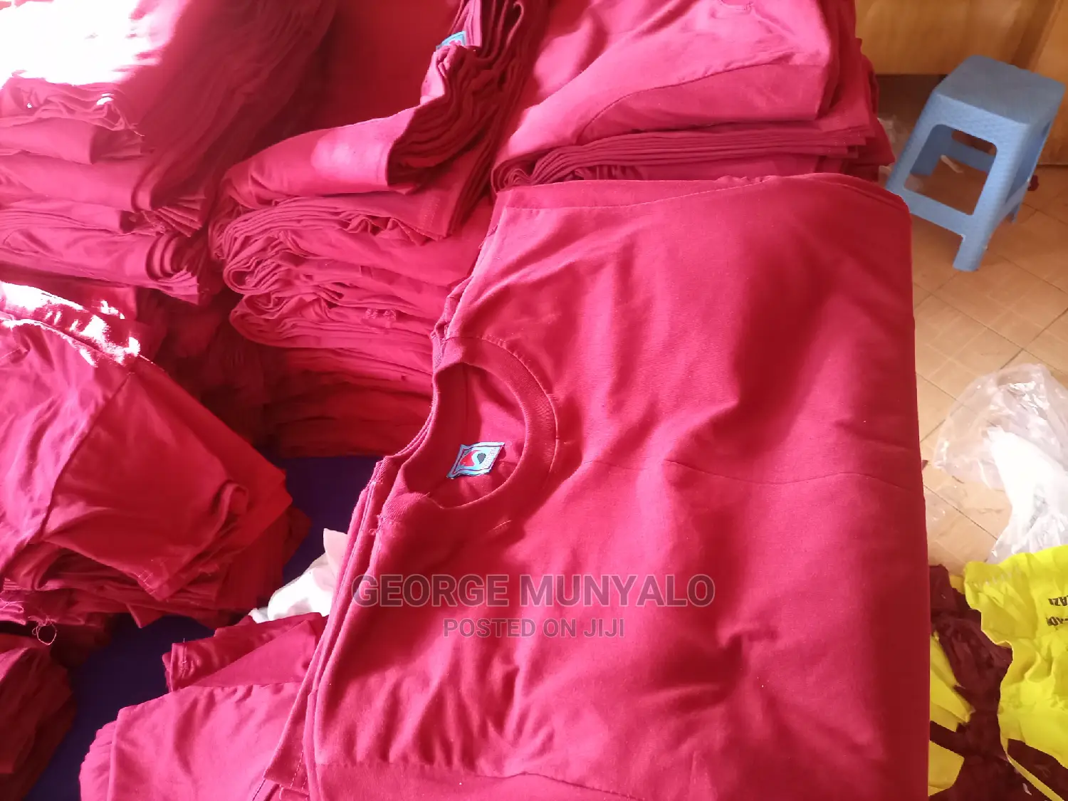 Cotton Maroon T-Shirts