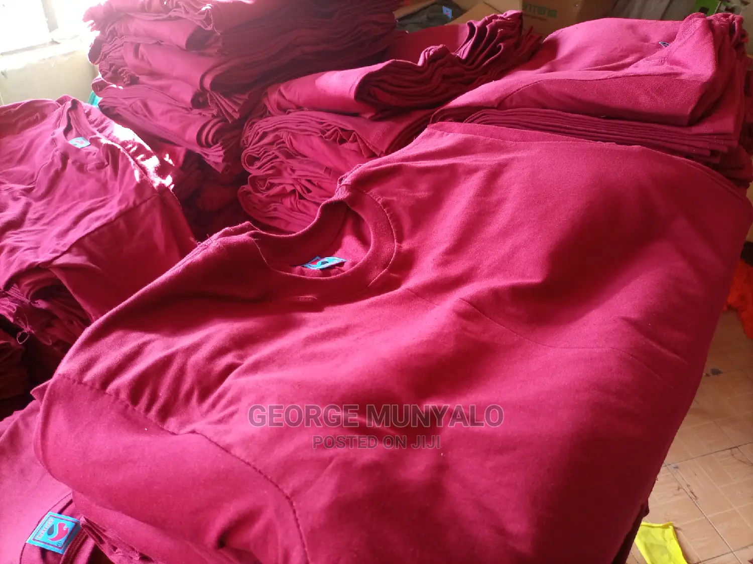 Cotton Maroon T-Shirts