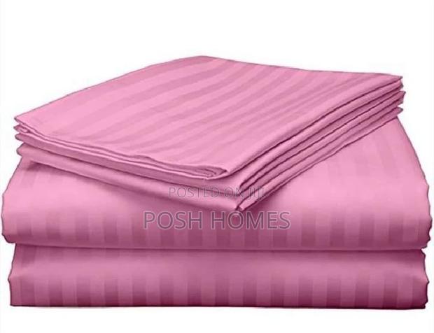 Quality Cotton Satin Stripped Bed Sheets