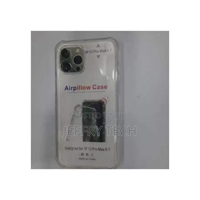 Transparent Back Case for iPhone 12 Promax+Free Privacy Scre