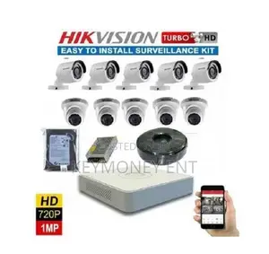 10 CCTV Security Surveillance Hikvision Cameras 1080p