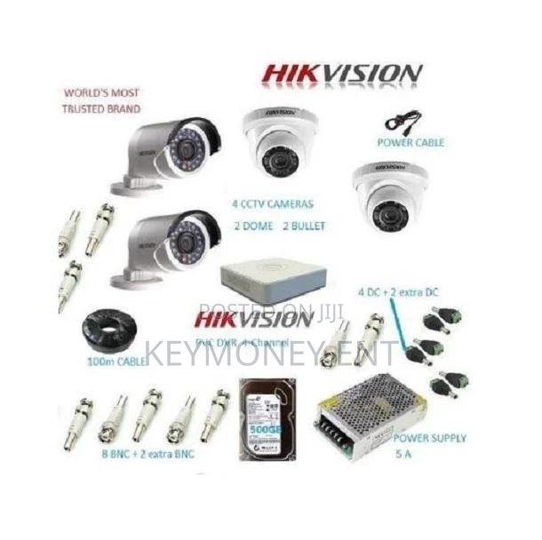 Hikvision 4 CCTV CAMERA FULL KIT 2.0 MP (With Night Vision]