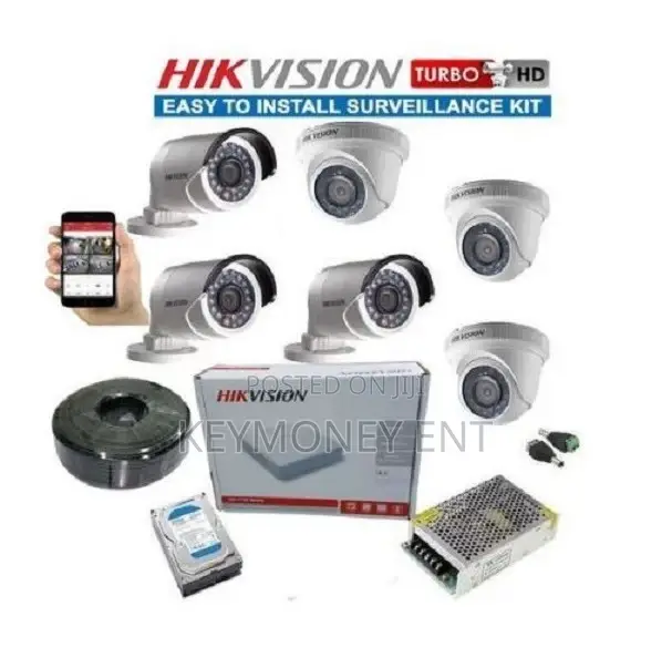 1080P Hikvision 6 Completecctv Cameras System Kit