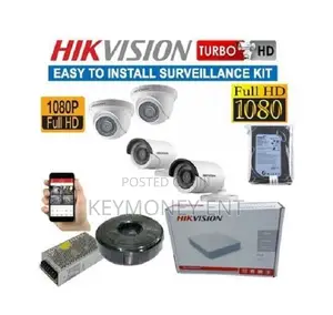 Super Clear Hikvision 4 HD 1080P CCTV Cameras Full Kit