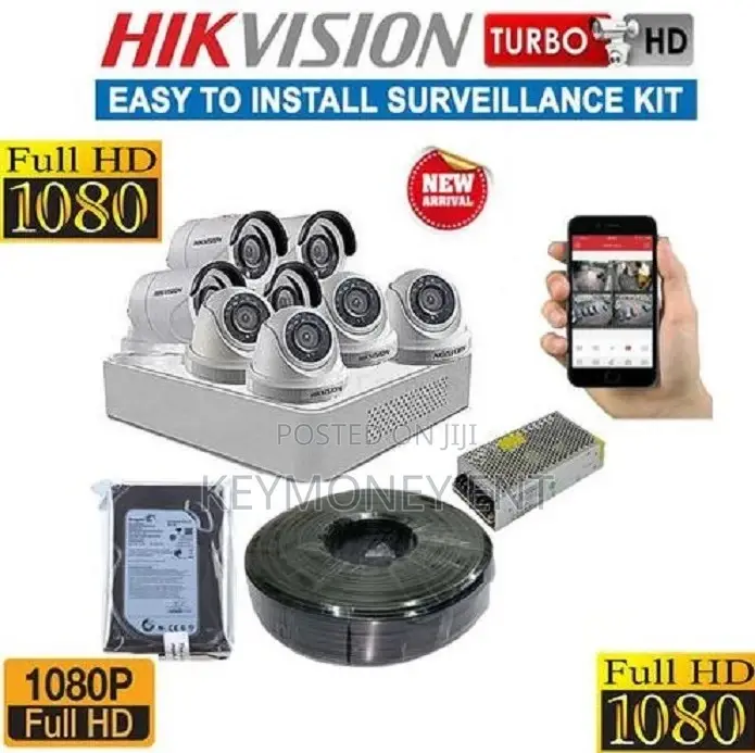 2MP 1080P Hikvision CCTV Cameras Complete Sales Kit