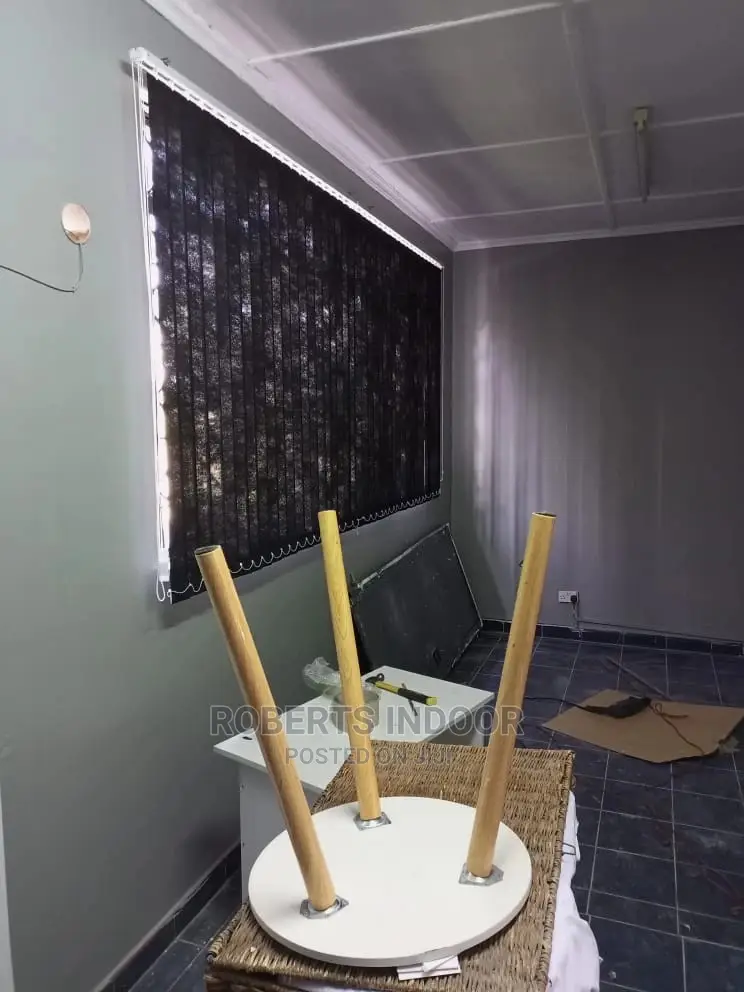 Black Vertical Office Blinds