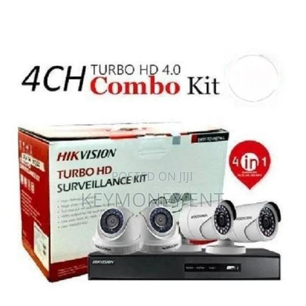 Hikvision 4 Cameras PACK CCTV KIT,Power Supply, HARD DISK