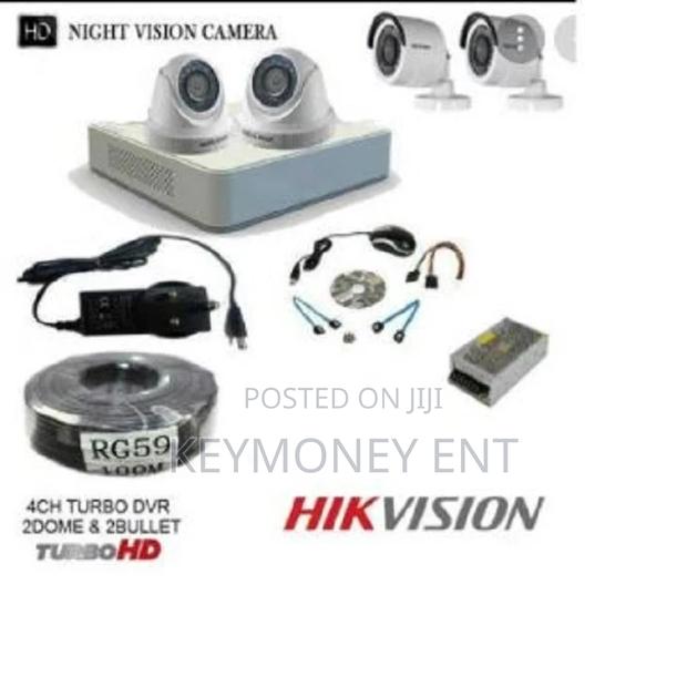 Hikvision 4 HD CCTV Camera Full Kit (With 8 Channel DVR 10