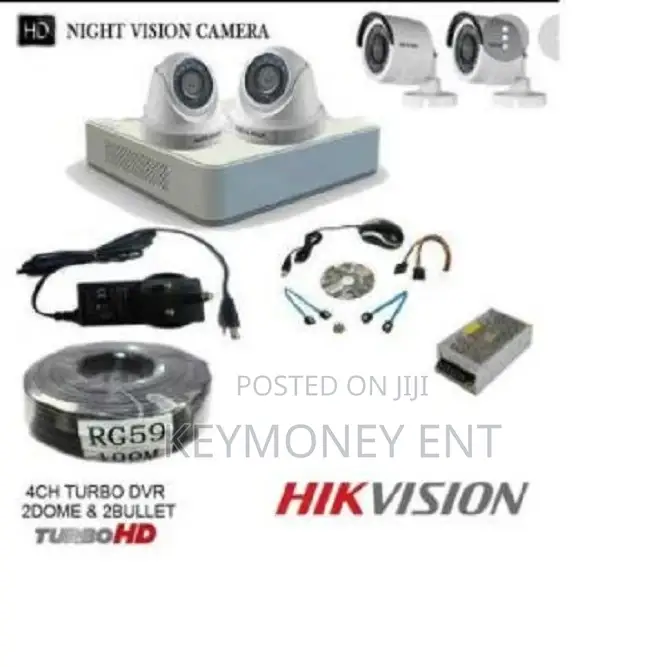 Hikvision 4 HD CCTV Camera Full Kit (With 8 Channel DVR 10