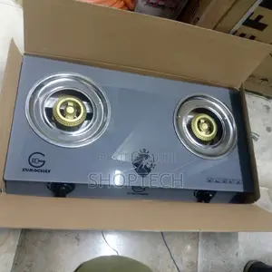 Eurochef Two Burner Glass Gas Stove Cooker.