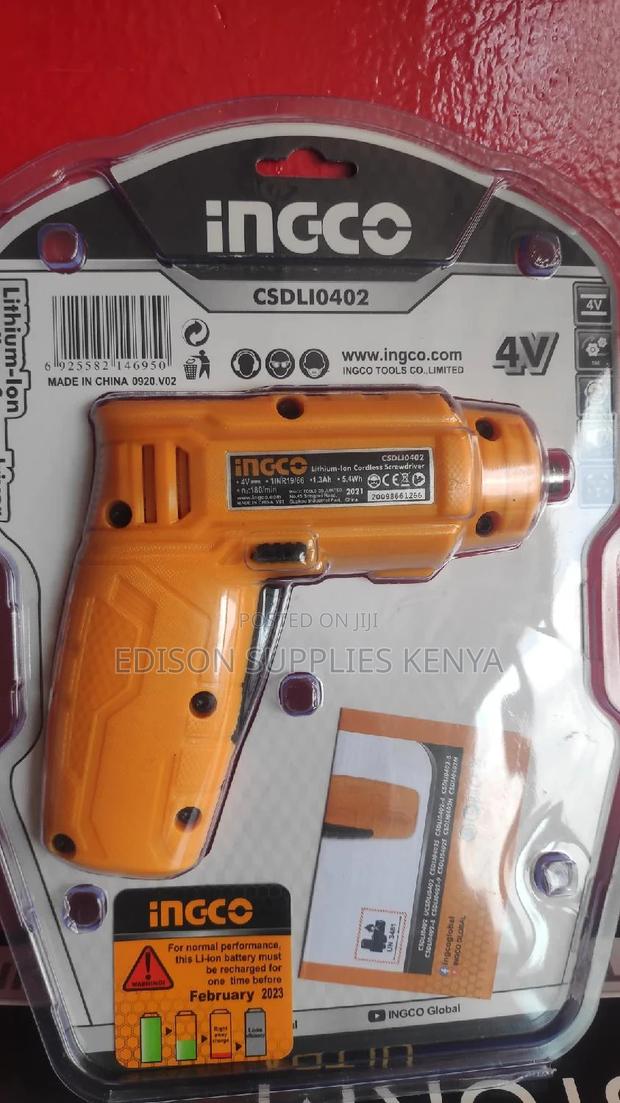 Cordless Screwdriver INGCO 4V Cordless Screwdriver Set - thumbnail 2