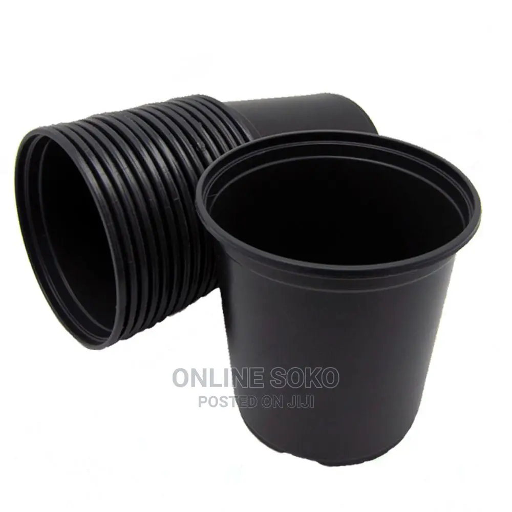 Reusable Disposable Plastic Plant Seedling Flower Pots - 10