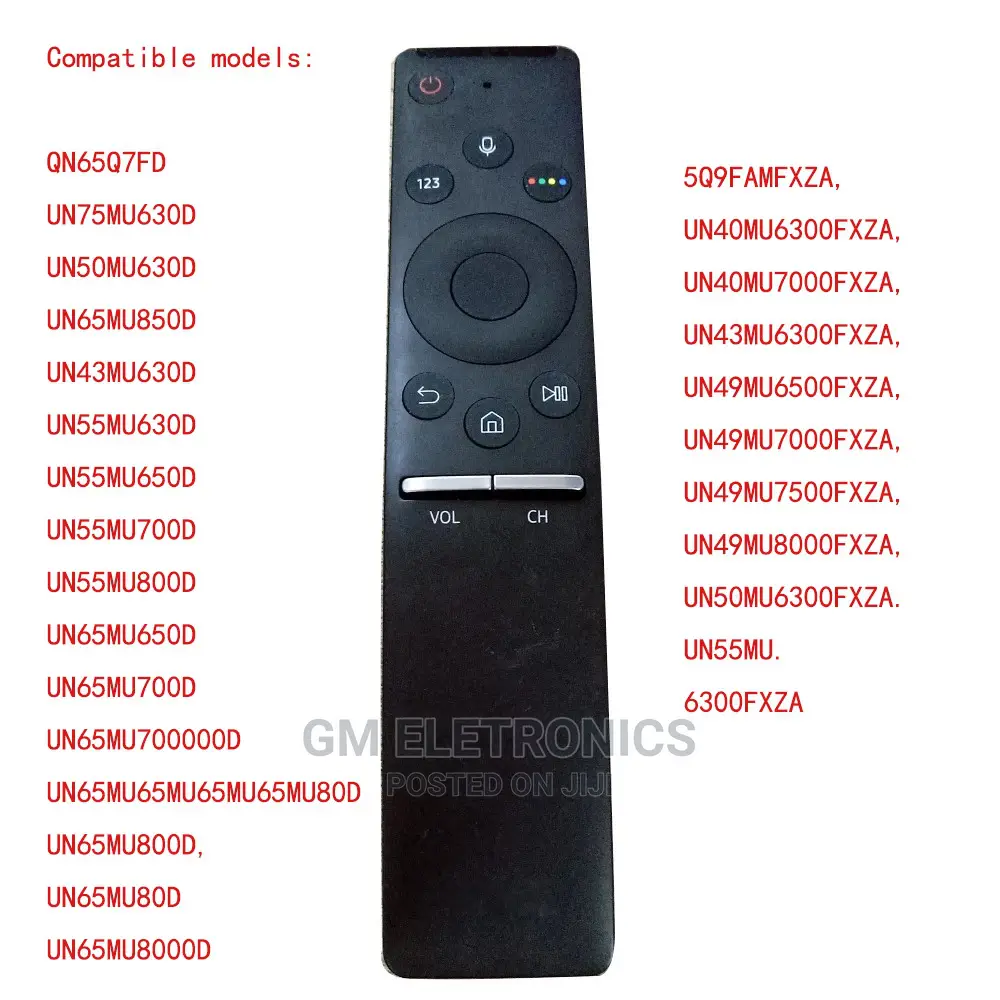 Remote Control Voice Remote UN40MU6300 UN55MU8000 UN49MU7500