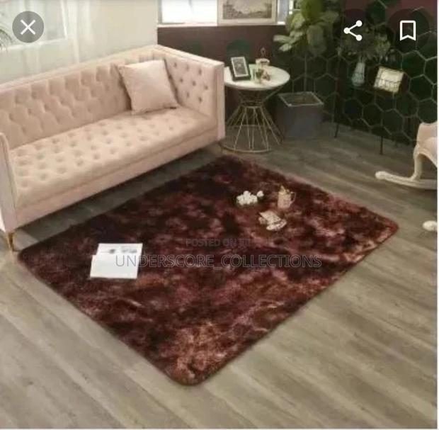 *Shinny Patched Fluffy Carpet - main view