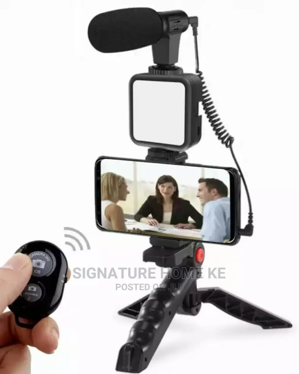 4 in 1 Microphone, Selfie Light, Tripod Stand/Vlog Kit