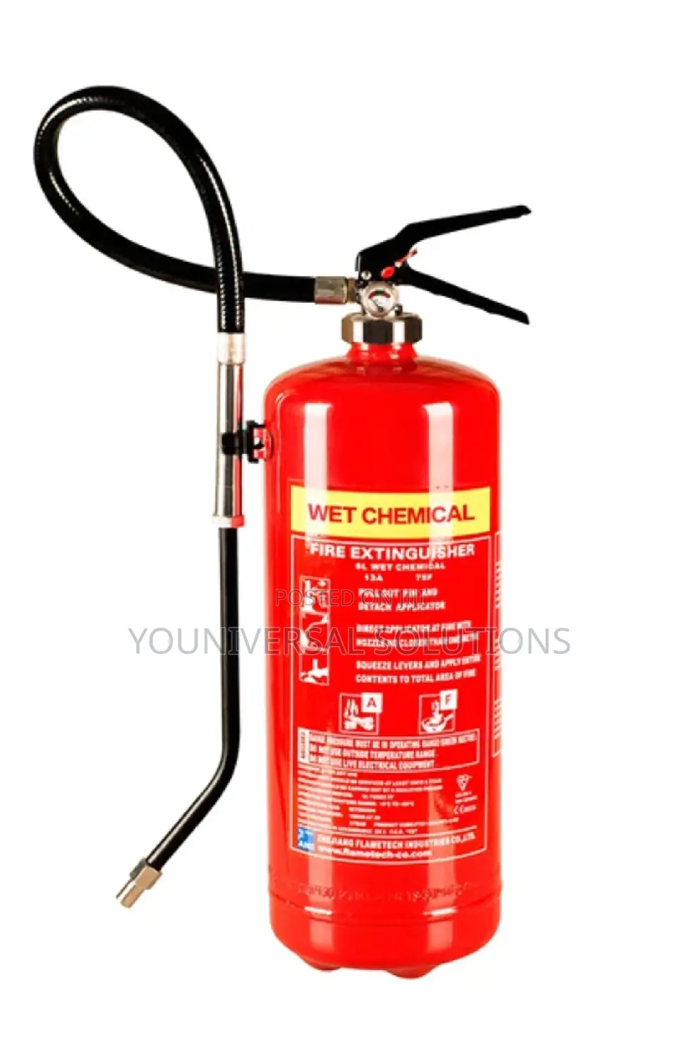 6 Litres Fire Extinguisher Wet Chemical.