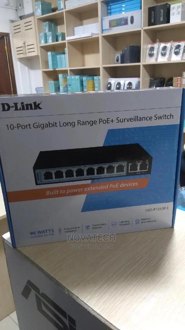 10 Port Gigabit Long Range Poe+Surveillance Switch - main view