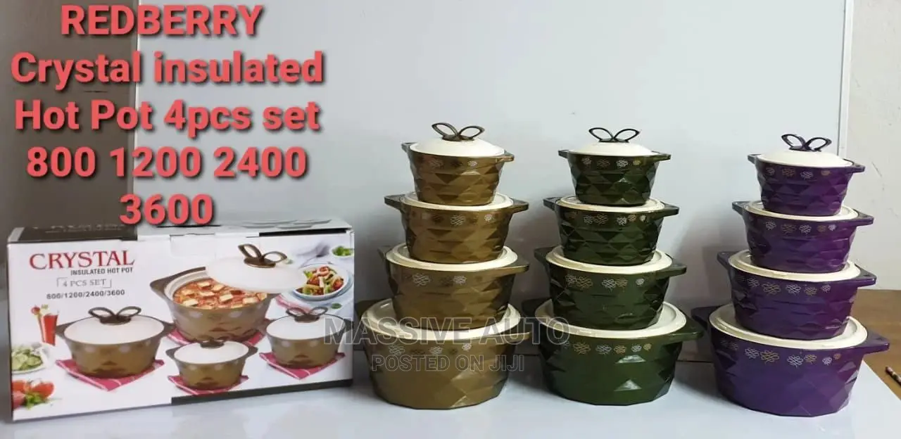 Crystal Insulated Redberry Hot Pots