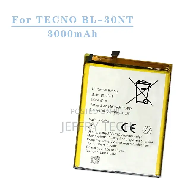 Battery BL-30NT BL30NT Battery for Tecno Camon C9 C 9 Batte