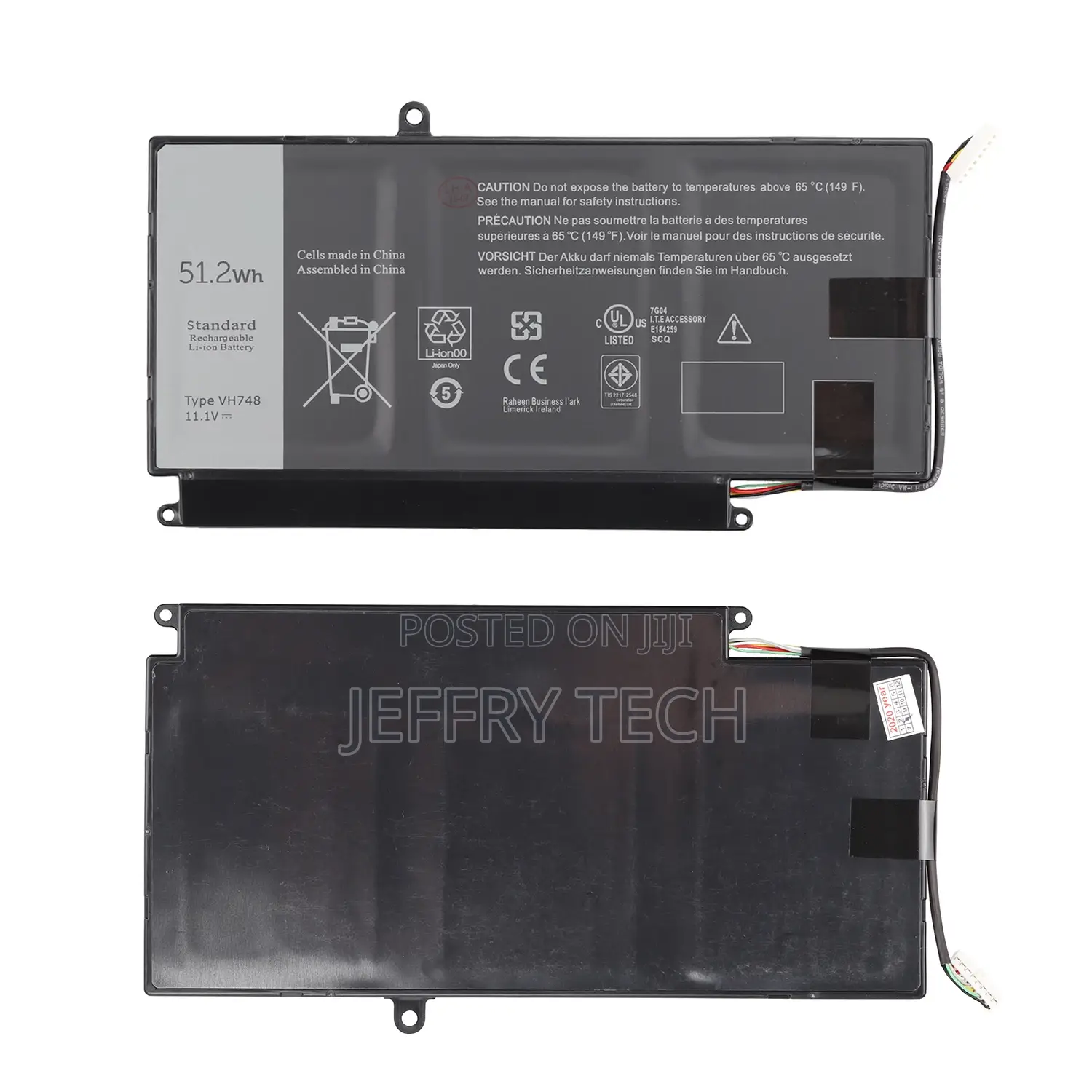 Batteries 11.1V 51.2wh for Dell Latitude Vh748 D630 D620 Tw