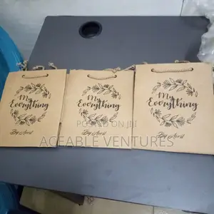 Printed Khaki Gift Bags