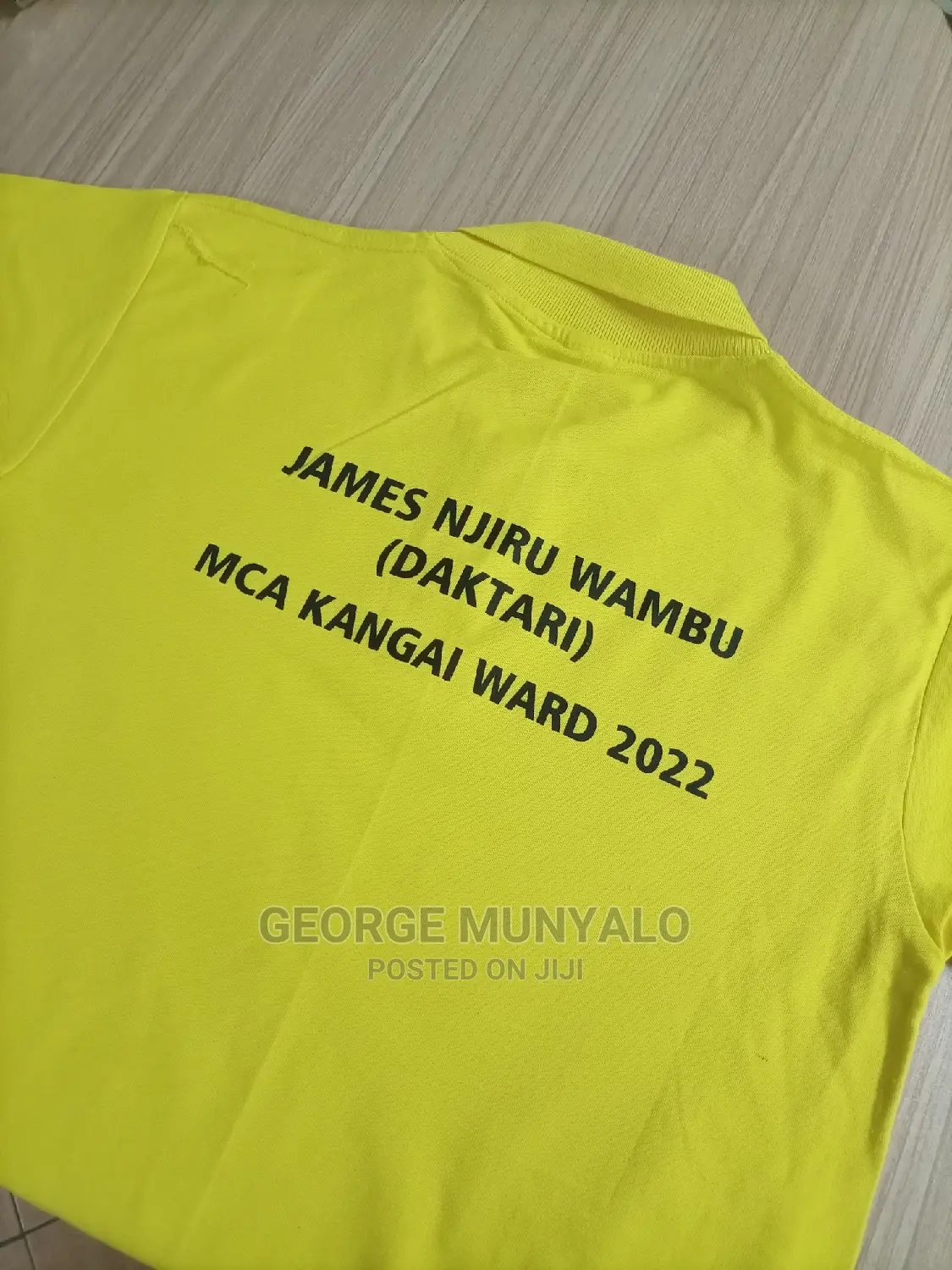 Quality Yellow Campaign Polo Shirts