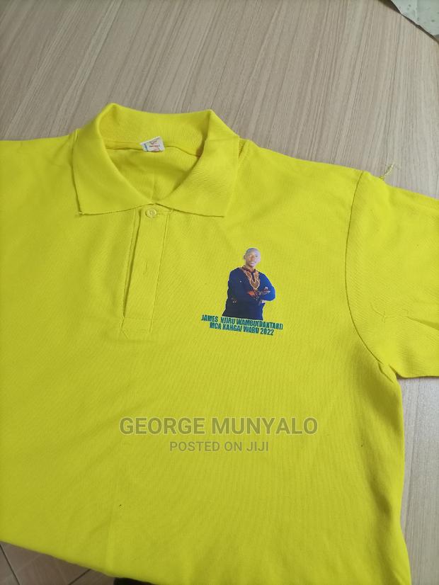 Quality Yellow Campaign Polo Shirts - thumbnail 3
