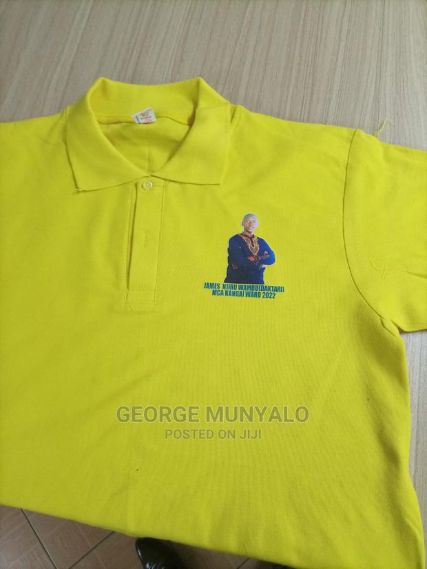 Quality Yellow Campaign Polo Shirts - thumbnail 4